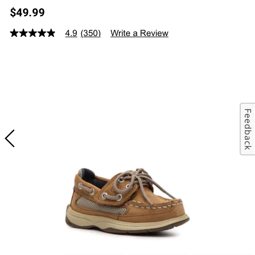 Toddler Boys Sperrys